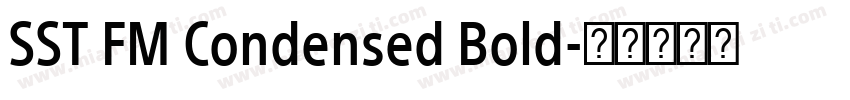 SST FM Condensed Bold字体转换